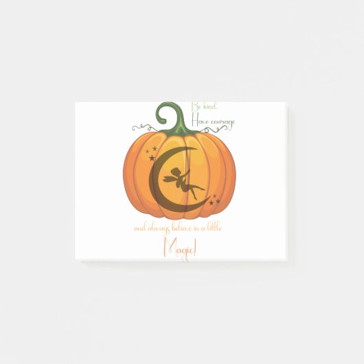 ontwerp van Halloween Pumpkin Fairy Post-it® Notes (Voorkant)