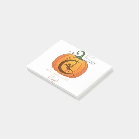ontwerp van Halloween Pumpkin Fairy Post-it® Notes (Schuin)