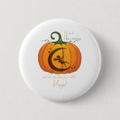 ontwerp van Halloween Pumpkin Fairy Ronde Button 5,7 Cm (Voorkant)