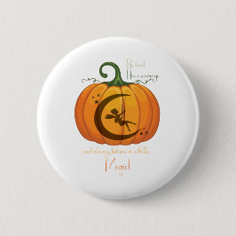 ontwerp van Halloween Pumpkin Fairy Ronde Button 5,7 Cm