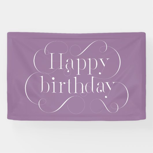Ontwerp van Happy Birthday Spandoek (Horizontaal)