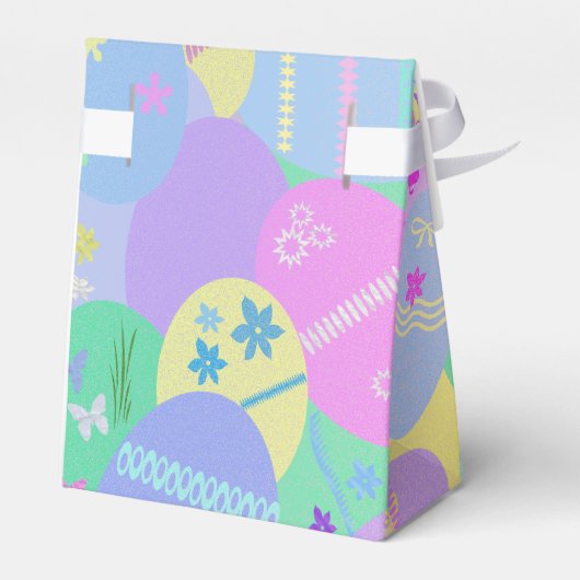 Ontwerp van Happy Easter-eieren Bedankdoosjes (Achterkant)