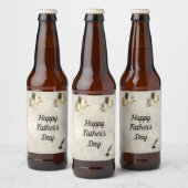 Ontwerp van Happy Vader's Day Bier Etiket (Flessen)