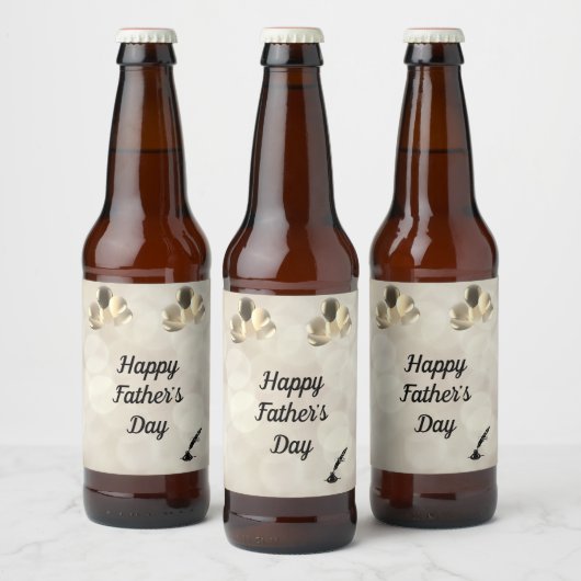 Ontwerp van Happy Vader's Day Bier Etiket (Flessen)