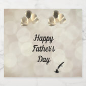 Ontwerp van Happy Vader's Day Bier Etiket (Enkel label)