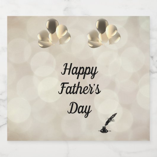 Ontwerp van Happy Vader's Day Bier Etiket (Enkel label)