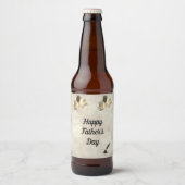 Ontwerp van Happy Vader's Day Bier Etiket (Voorkant)