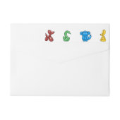 Ontwerp van heldere ballondieren voor kinderen (Achterkant)