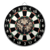 Ontwerp van herten- en bosdoelillustraties dartbord (Voorkant)