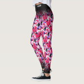 Ontwerp van het abstracte Red Black Splashes-patro Leggings (Links)