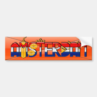 Ontwerp van het Amsterdam-type Bumpersticker