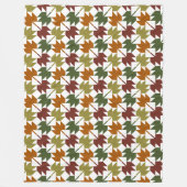 Ontwerp van het aple Leaf Quilt Pattern 1 Fleece Deken (Voorkant)