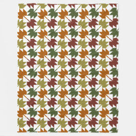 Ontwerp van het aple Leaf Quilt Pattern 1 Fleece Deken