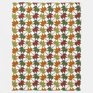Ontwerp van het aple Leaf Quilt Pattern 1 Fleece Deken