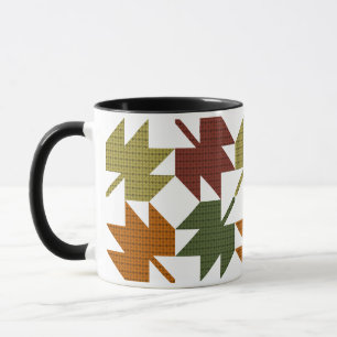 Ontwerp van het aple Leaf Quilt Pattern 1 Mok