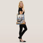 Ontwerp van het Arctic Reindeer Uitzicht Tote Bag (Op model)