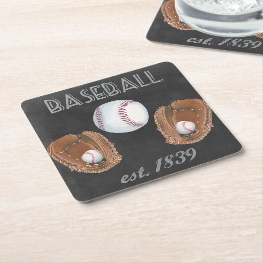  ontwerp van het basisbalkbord kartonnen onderzetters (Schuin)