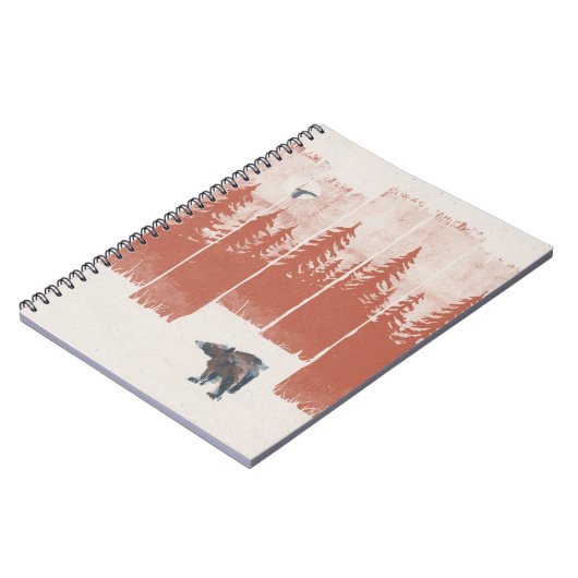 Ontwerp van het beer in het wild | Dierlijke cadea Notitieboek (Linkerzijde)