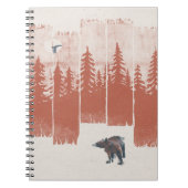 Ontwerp van het beer in het wild | Dierlijke cadea Notitieboek (Voorkant)