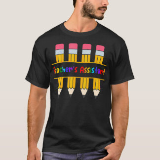 Ontwerp van het bijenpotlood van de leraar Terug n T-shirt