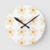 ontwerp van het bloempatroon ronde klok (Voorkant)