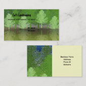 Ontwerp van het bos van Trees Landscaping Visitekaartje (Voorkant / Achterkant)