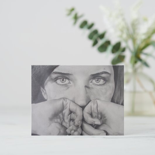 Ontwerp van het briefkaart - Moribund-kind (Staand voorkant)