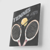  ontwerp van het Chalkboard van Tennis Vierkante Klok (Hoek)