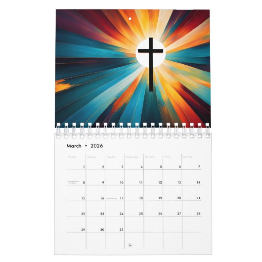 ontwerp van het christendom kalender (Mar 2026)