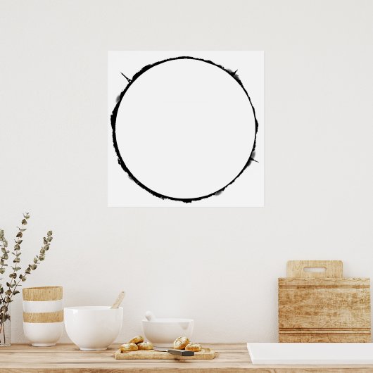 Ontwerp van het cirkelgebied van het Westen van de Poster (Keuken)