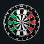 Ontwerp van het dartboard van de Italiaanse vlag | Dartbord<br><div class="desc">Ontwerp van het dartboard van de Italiaanse vlag | Verstoorde kijkhoek Verstoorde beeldplaat met Italiaanse vlag.  tricolore vlag. Grunge stijldartboard voor echte man grot.  met grappige tekst.  Geweldige cadeauidee voor Italiaanse Amerikanen. Verras je vader oom opa broer enz.</div>