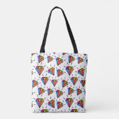 ontwerp van het diamantpatroon tote bag (Achterkant)