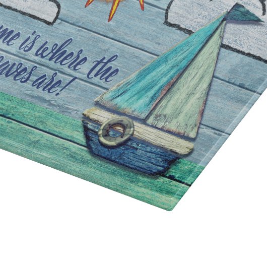 Ontwerp van het driftwood-kappersbord van glas snijplank (Hoek)