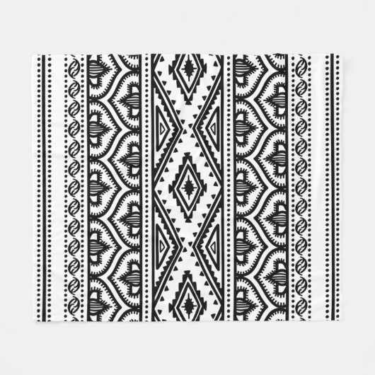 Ontwerp van het etnische patroon fleece deken (Voorkant (Horizontaal))