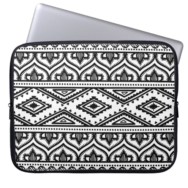 Ontwerp van het etnische patroon laptop sleeve (Voorkant)