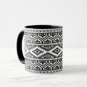 Ontwerp van het etnische patroon mok (Voorkant links)