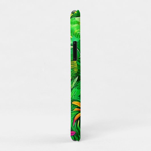Ontwerp van het exotische bos Case-Mate iPhone case (Achterkant/rechts)
