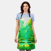 Ontwerp van het exotische bos schort (Gedragen)
