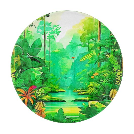 Ontwerp van het exotische bos snijplank (Voorkant)