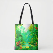 Ontwerp van het exotische bos tote bag (Voorkant)