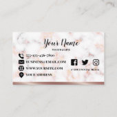 Ontwerp van het Eyelash-logo Visitekaartje (Achterkant)