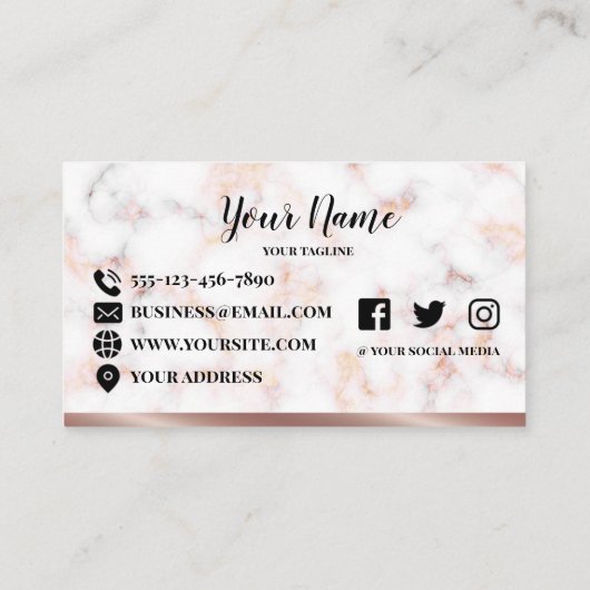 Ontwerp van het Eyelash-logo Visitekaartje (Achterkant)