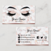 Ontwerp van het Eyelash-logo Visitekaartje (Voorkant / Achterkant)