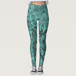 Ontwerp van het Florence-patroon Leggings