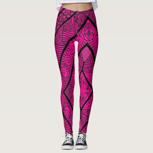 Ontwerp van het Florence-patroon Leggings (Voorkant)