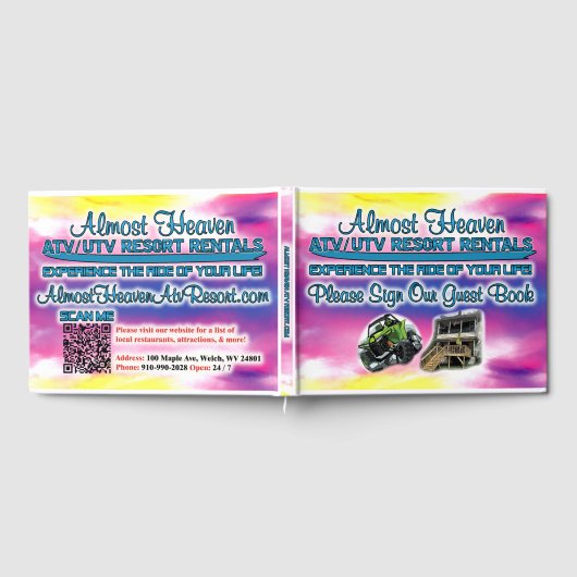 Ontwerp van het gastenboek voor Almost Heaven ATV  (Volledig)