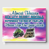 Ontwerp van het gastenboek voor Almost Heaven ATV  (Voorkant)