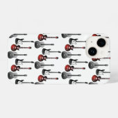 Ontwerp van het geluidspatroon voor geluiddempende iPhone hoesje (Achterkant horizontaal)