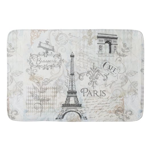 Ontwerp van het gemeentecollage in Parijs Bath mat (Voorkant)