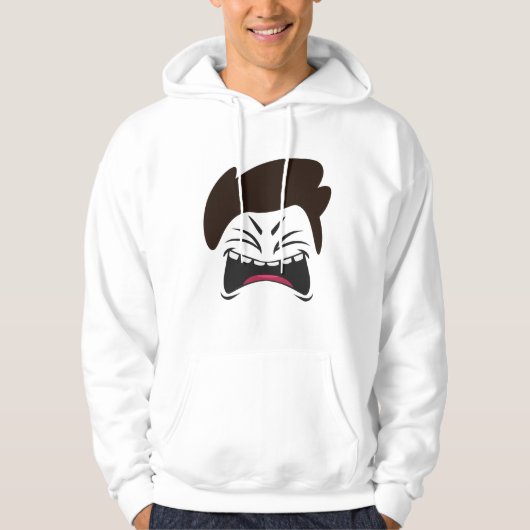 ONTWERP VAN HET GEZICHTSPATROON HOODIE (Voorkant)